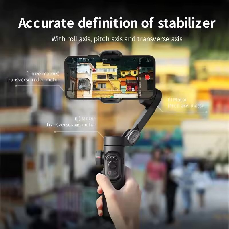 SmartXE 3-Axis Handheld AI Gimbal Stabilizer – AI Face Tracking for iPhone & Android, Perfect for TikTok, Vlogs, and Smooth Video Recording - Image 6