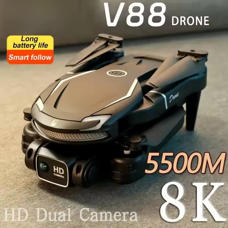 V88 Drone 8K 5G GPS Professional HD Aerial Photography Remote Control Aircraft HD Dual Camera Quadcopter Toy UAV - Image 2