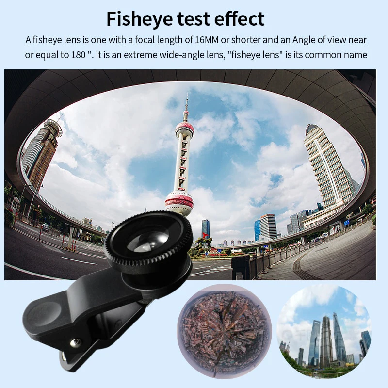 3In1 Fisheye Wide Angle Micro Camera Lens for Iphone Xiaomi Redmi 3IN1 Zoom Fish Eye Len on Smartphone Lenses with Phone Clip - Image 5